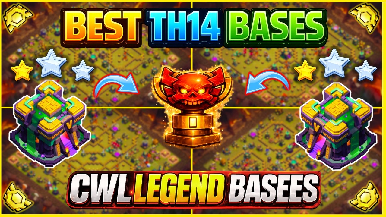 🏆 TOP 15 WORLD BEST TH14 War Base With Link | Th14 Cwl Base With Link | Th14 Legend Base | 2026