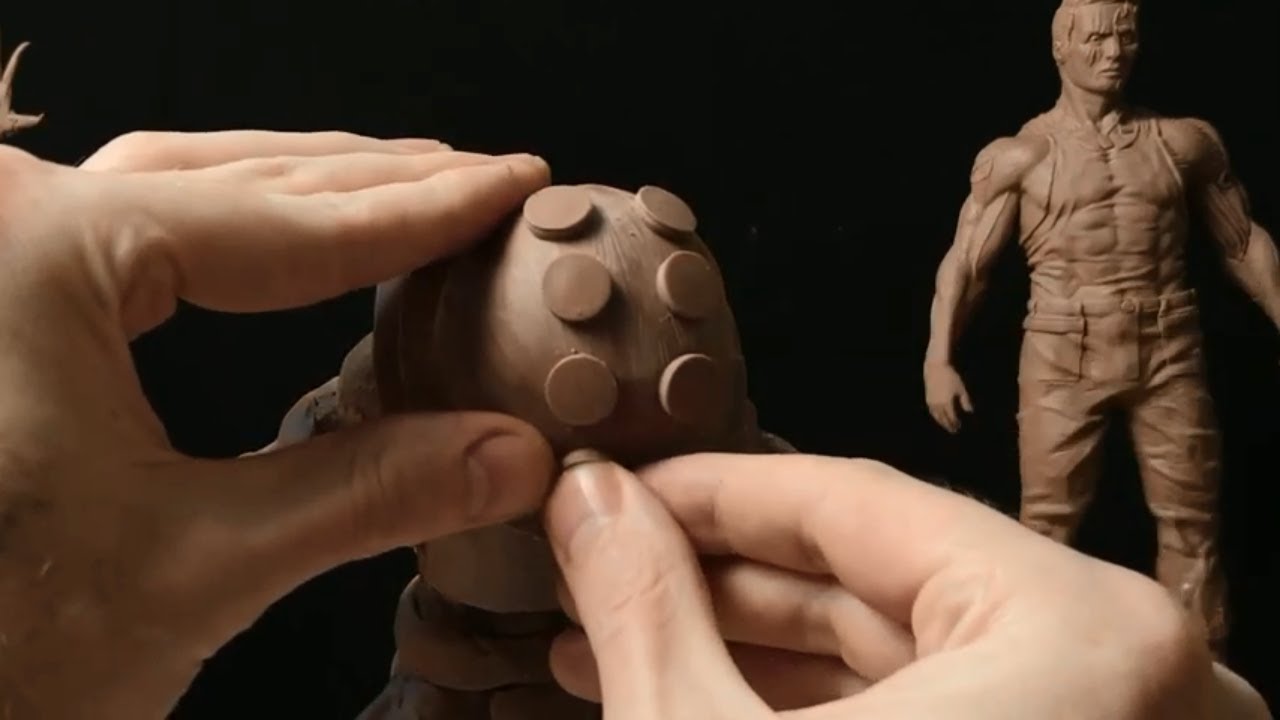 BioShock sculpture, sculpting Big Daddy лепка из пластилина monster clay