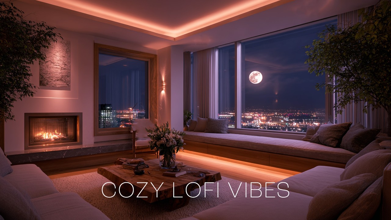 Gentle Tones Melting into the Quiet Night – LoFi Playlist 🌕 | Background Music for Study & Reading