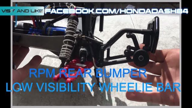 HDRC UPGRADES: installing RPM Rear Bumper Low Visibility Wheelie Bar