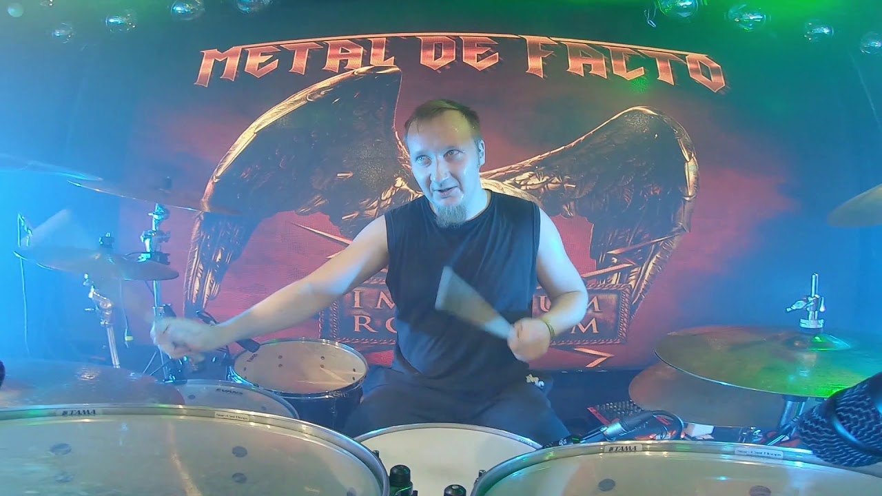 Metal De Facto - Bacchanalia (Drum cam Live@On the Rocks, Helsinki)