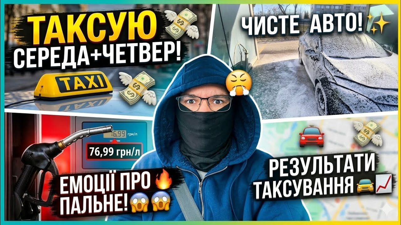 Таксую 2 дні. Мию АВТО.  