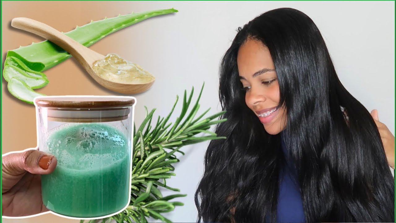 Shampoo Caseiro de Babosa e Alecrim Para um Crescimento Extremo E Combate Da Queda De Cabelo J&aacute;!