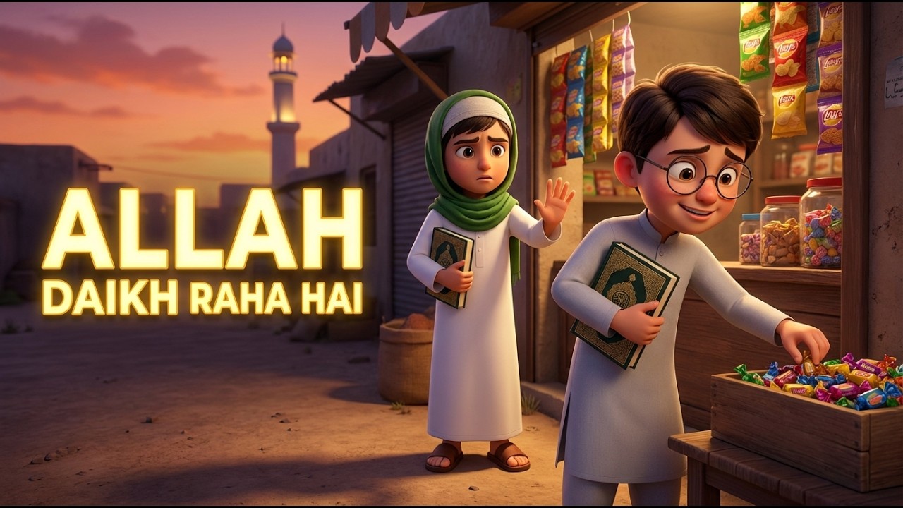 Allah Daikh Raha Hai | ایمان اور قرآن کا ساتھ | Islamic Moral Story | Islamic Kids Official