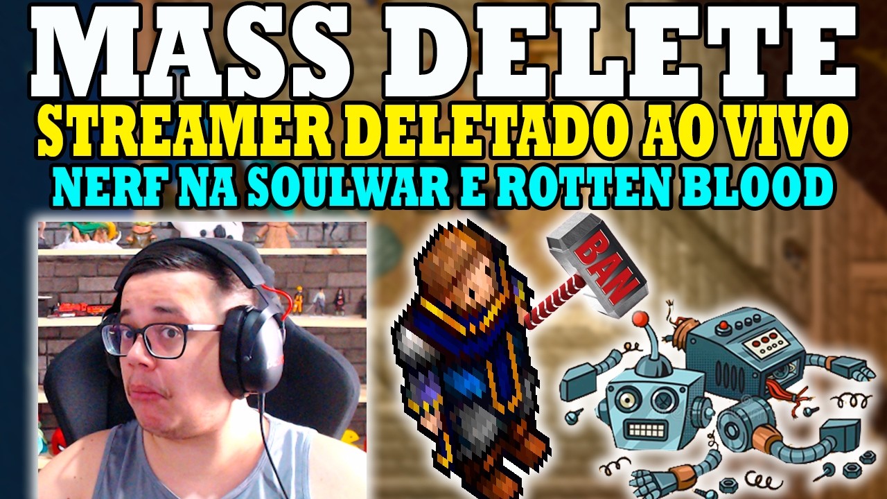 OLHA O MASS DELETE COMO VEM! LVL 2000 DELETADO! STREAMER DELETADO AO VIVO! UPDATE 24/02/26