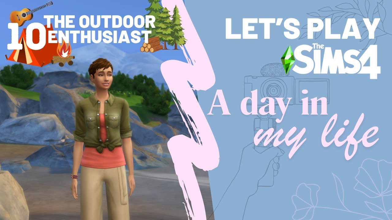 Outdoor Enthusiast - Wilderness Explorer | #10: Sleep for 5 Nights in a Tent | Let's Play | Simsvlog