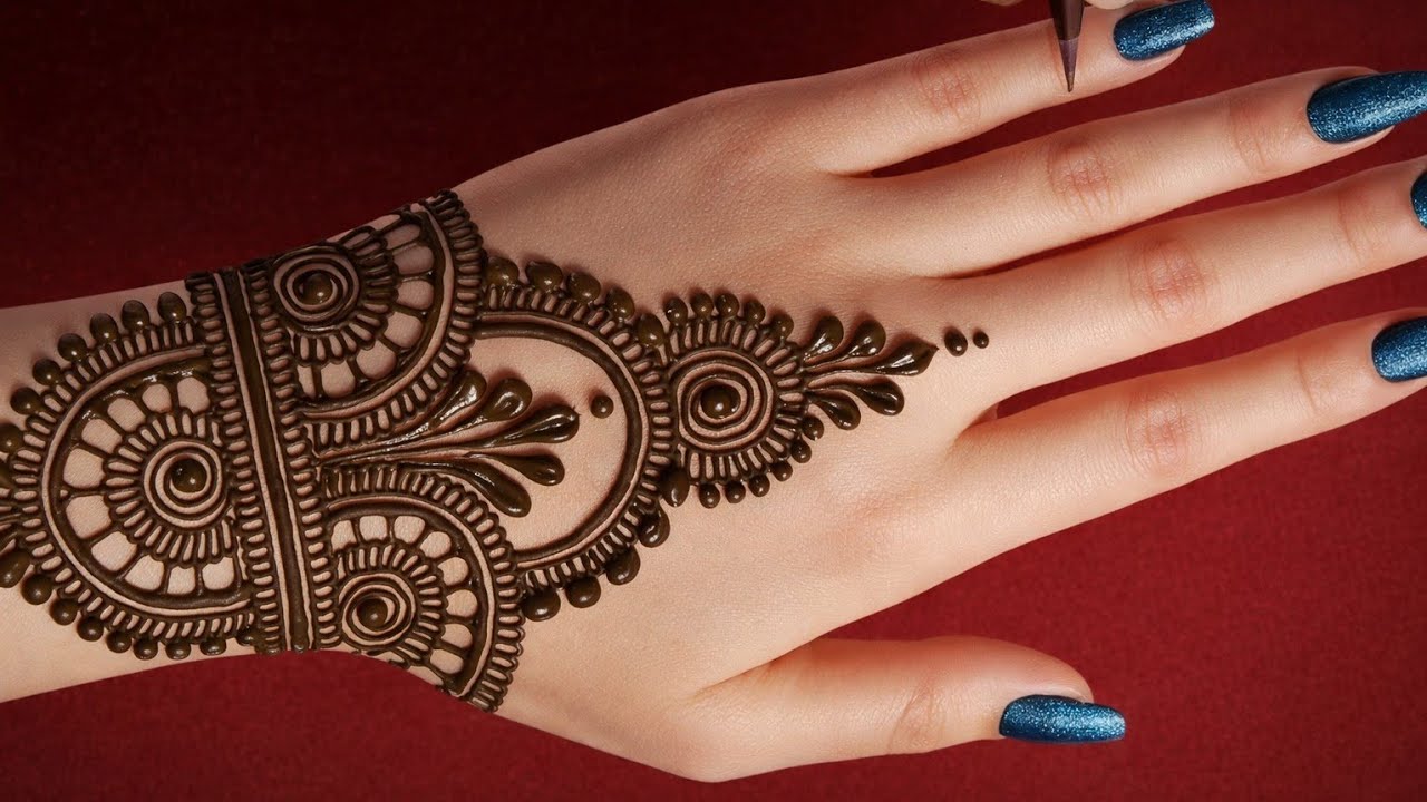 महाशिवरात्रि special mehndi design for backhand | easy simple beautiful outstanding mehandi design