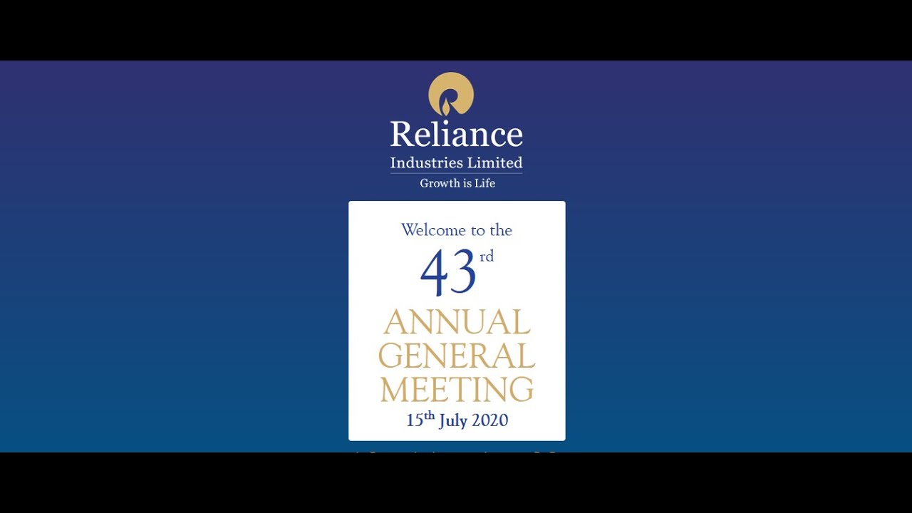 Reliance 43rd AGM - How to participate?