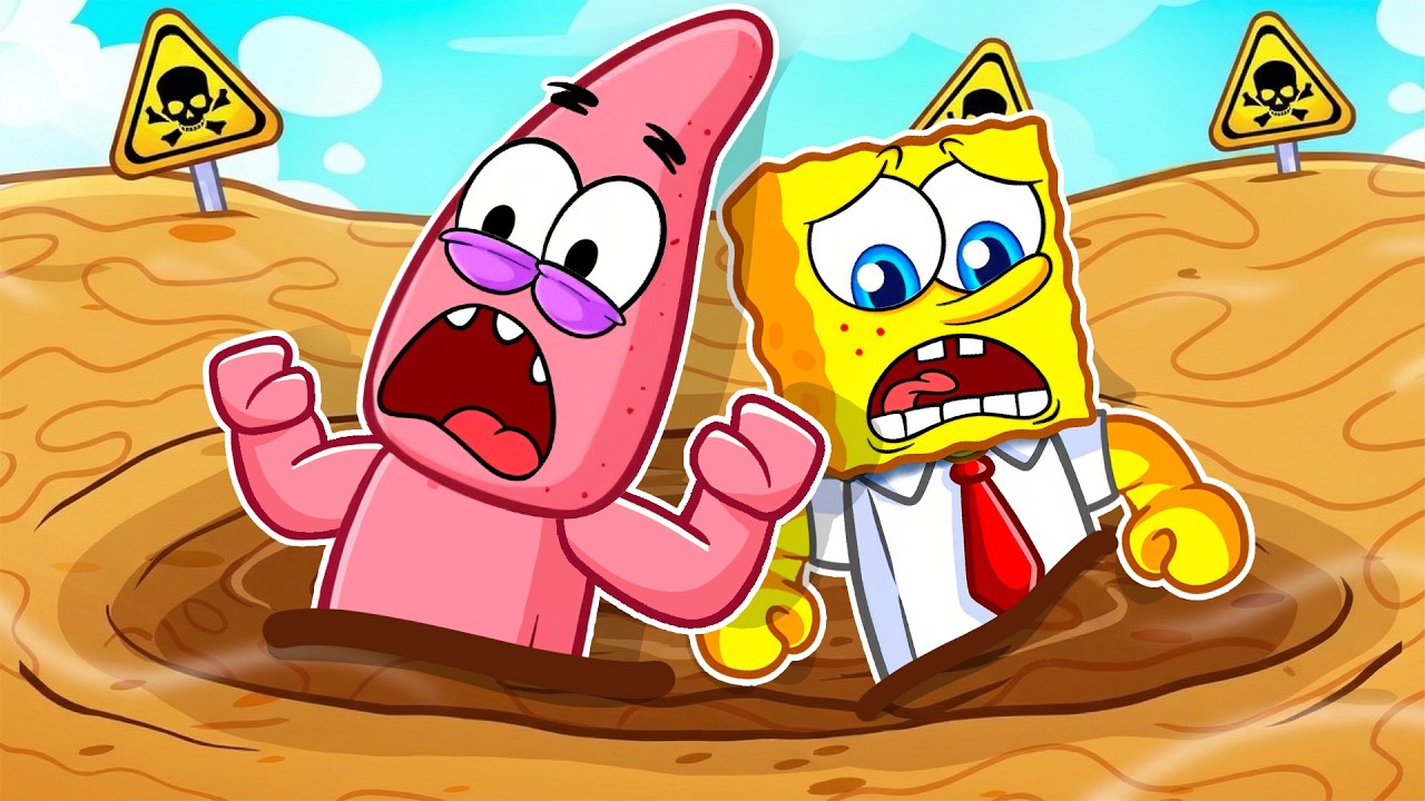 Spongebob & Patrick Are TRAPPED IN QUICKSAND in Roblox! | Spongebob Roblox