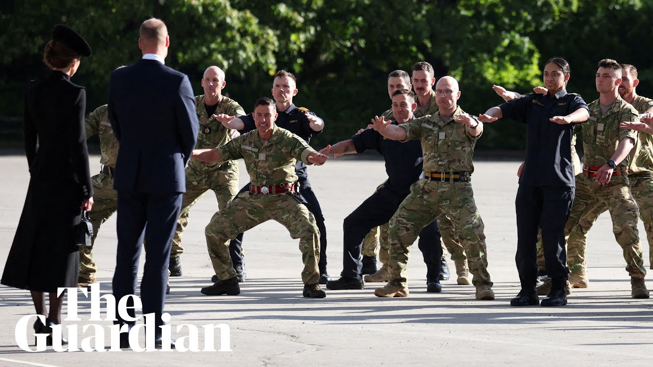 New Zealand troops perform haka, Ka Mate for William and Kate