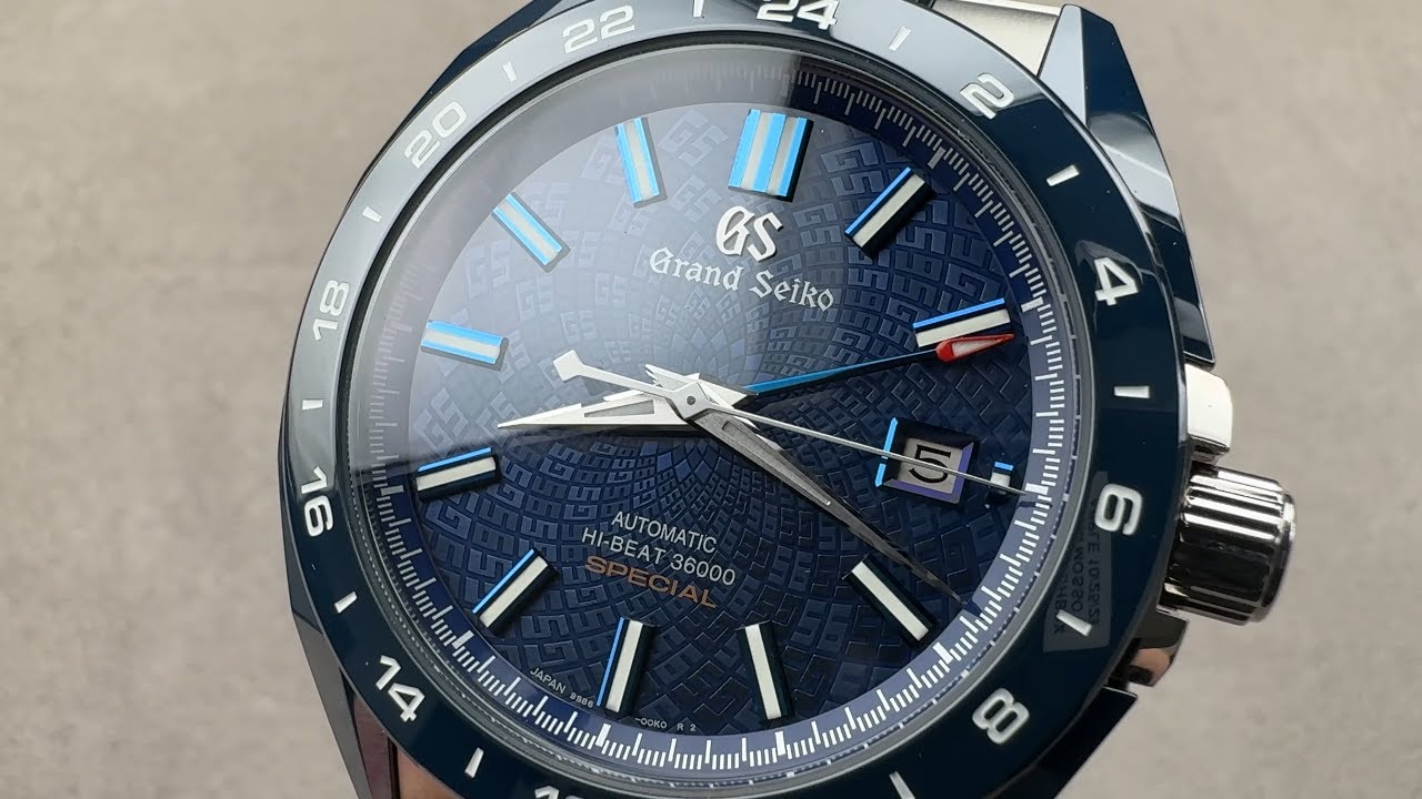 Grand Seiko Hi-Beat GMT 9S 20th Anniversary Mosaic Dial SBGJ229 — краткий обзор и характеристики ...