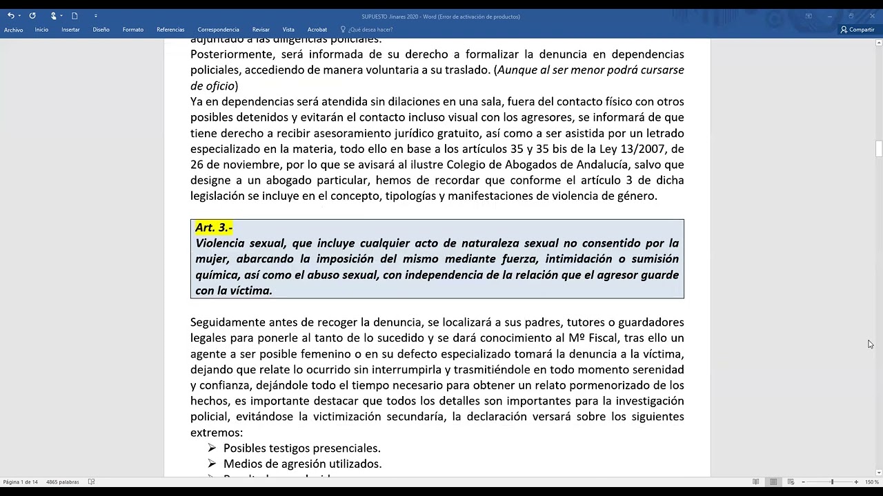 CASO PRÁCTICO POLICÍA LOCAL LINARES 2020 (actualizado a 2025)