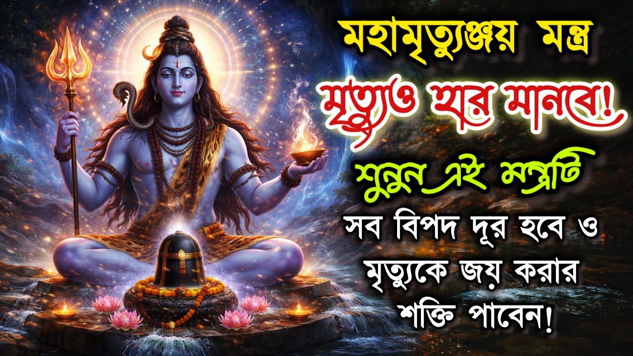 মহামৃত্যুঞ্জয় মন্ত্র|ভয়, রোগ, বিপদ ও অকালমৃত্যু থেকে মুক্তির মহামন্ত্র।🔱২৪ ঘন্টায় অনুভব করুন শক্তি।
