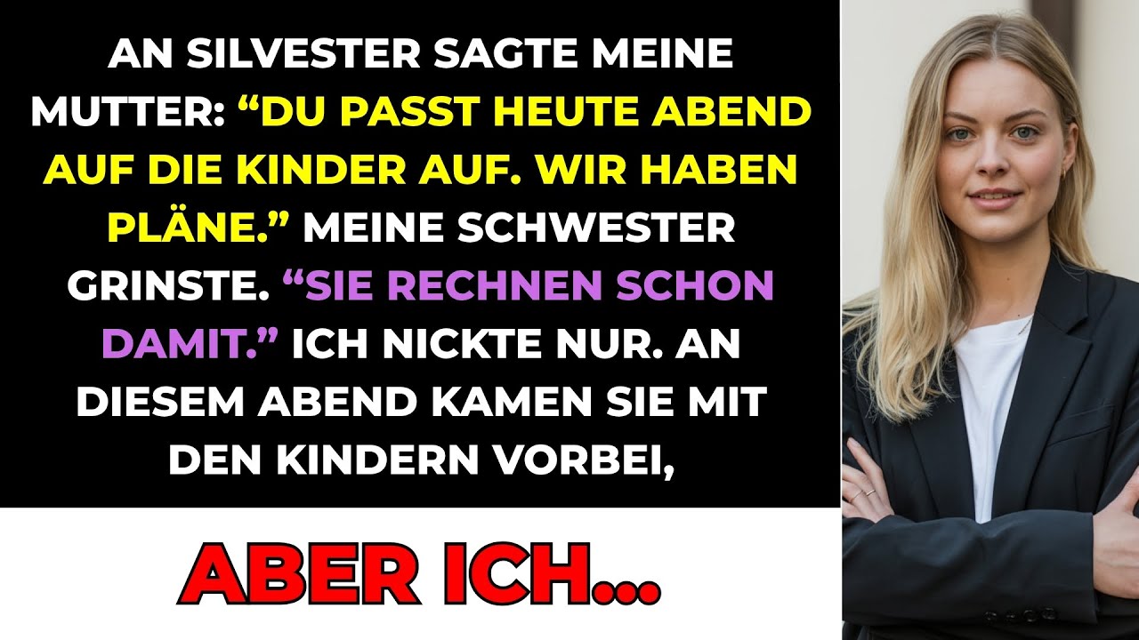 An Silvester Sagte Meine Mutter: "Du Passt Heute Abend Auf Die Kinder Auf, Wir Haben Pläne." Also...
