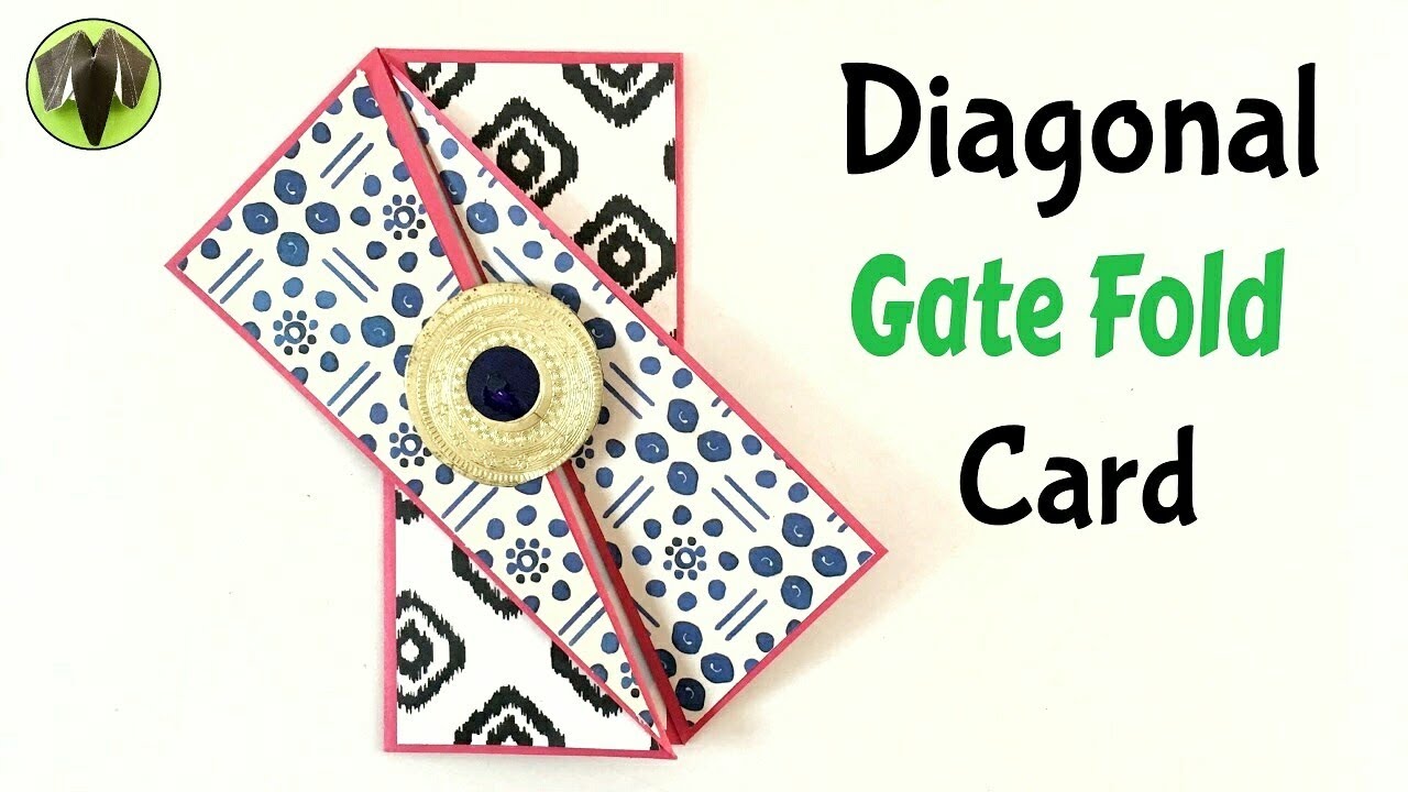 Diagonal GATE FOLD card - DIY Tutorial by Paper Folds ❤️