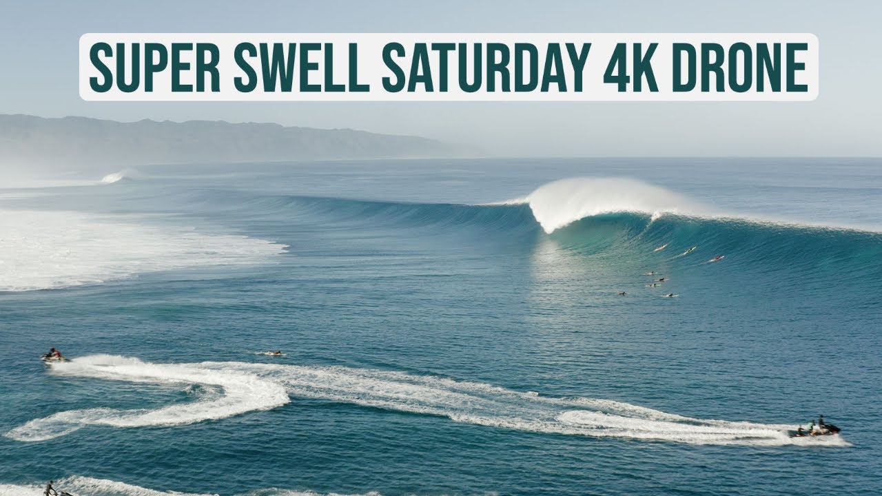 INSANE BIG WAVE SURFING XXL North Shore 4K Drone Footage@strikemissions@JJF@KoaRothman