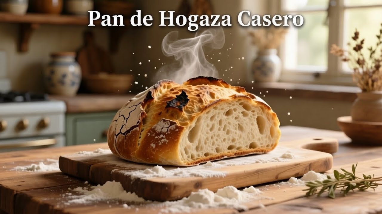 Aprende a cocinar Pan de Hogaza en tu casa. Paso a paso, fácil y delicioso.