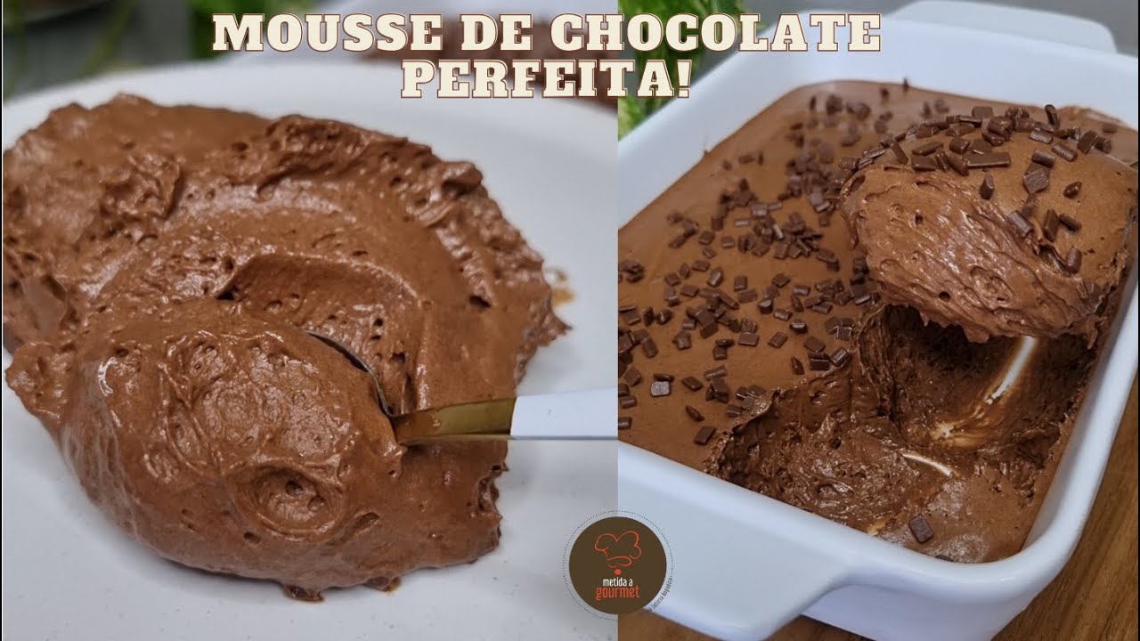 A MELHOR Mousse de Chocolate que eu já fiz! | 4 ingredientes
