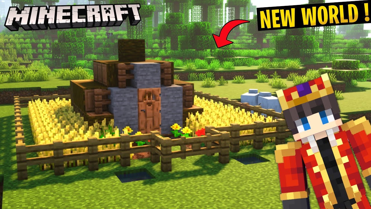STARTED NEW MINECRAFT WORLD  || minecraft tamil  #1