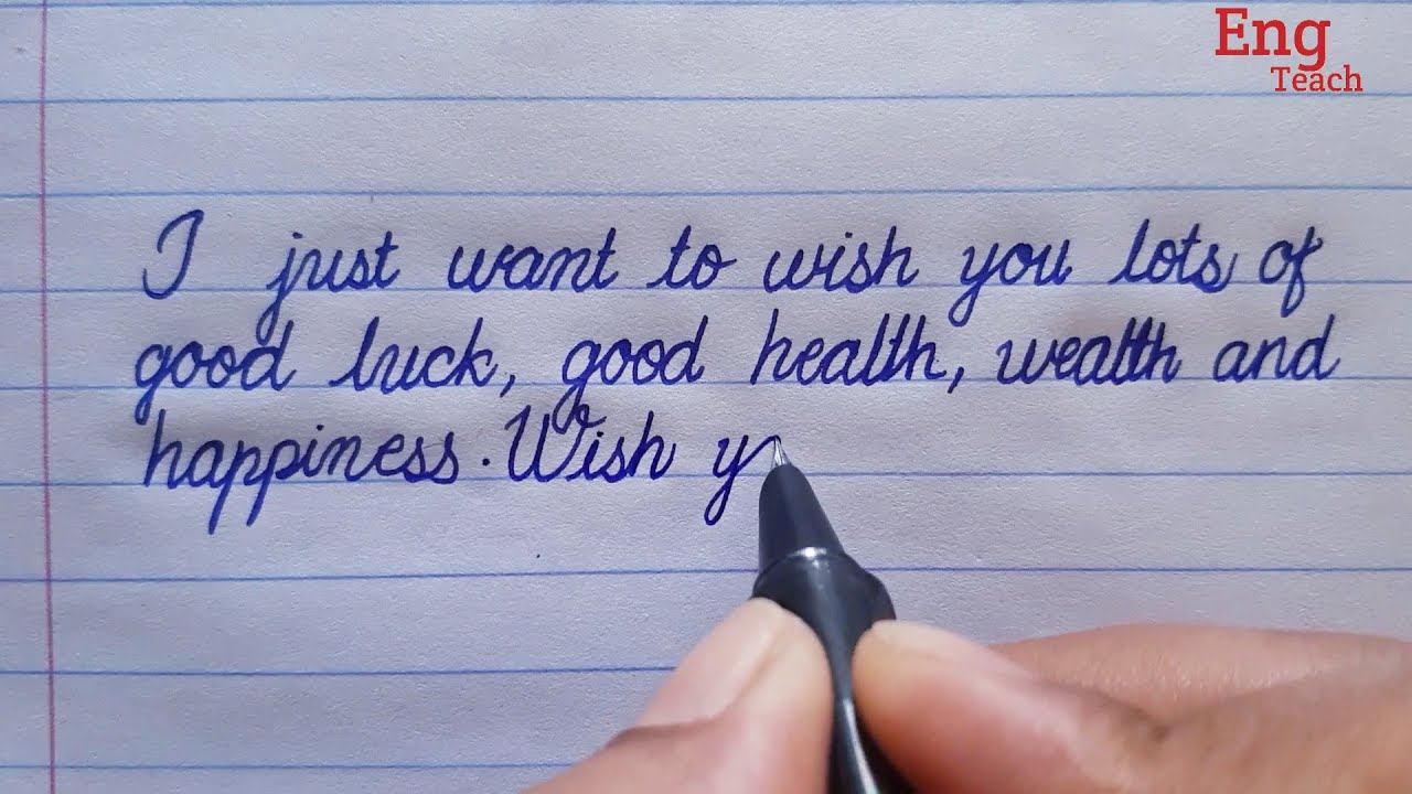 Birthday wishes in many ways | Birthday wishes in english | Cursive handwriting | Eng Teach