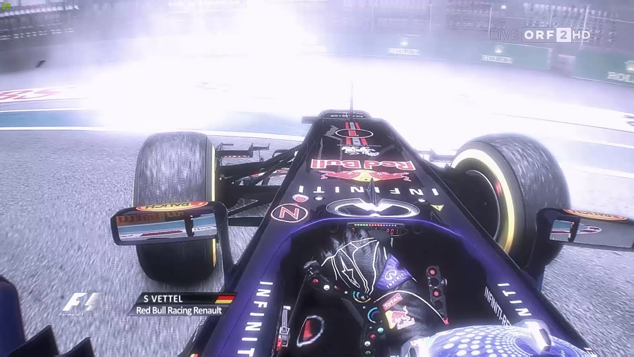 Realistic Abu Dhabi Vettel RB9 Hotlap and Donuts F1 2013