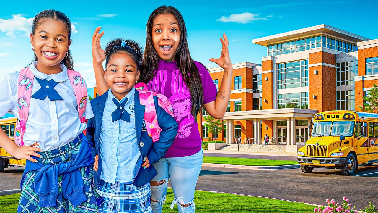 My Daughter's FIRST DAY At A New Of School! *EMOTIONAL*