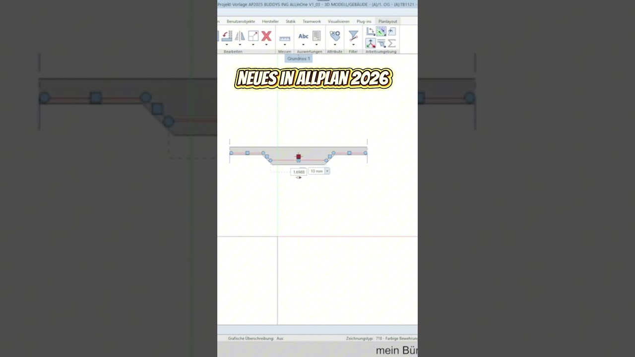 Stab ver&auml;ndern - Neues in Allplan 2026