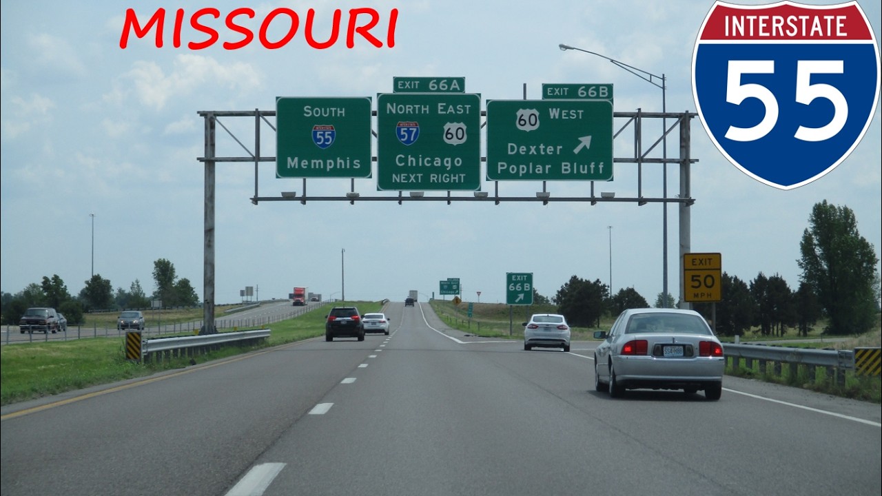 Interstate 55 - Missouri southbound [FULL LENGTH VIDEO]