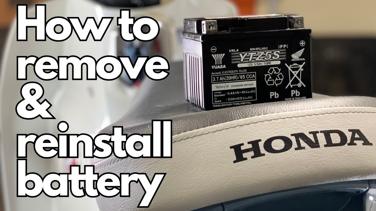 Super Cub C125 - How to Remove and Reinstall Battery (all years)