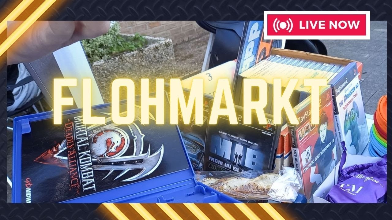 FLOHMARKT LIVE #37 - Coole Videospiele und eine mir völlig unbekannte kuriose Actionfigur von 1991