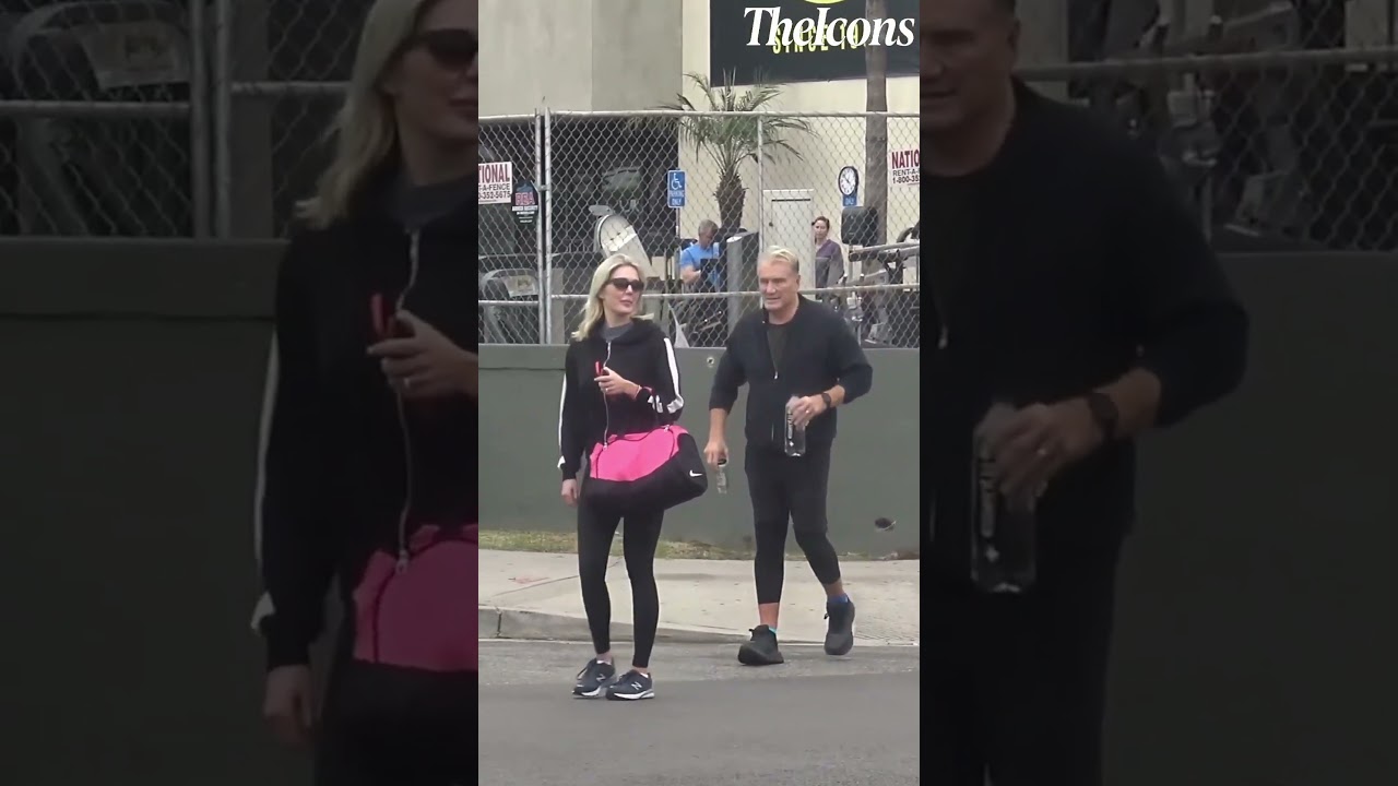 Dolph Lundgren With His Wife Going Home After A Hard Workout At Golds Gym💪#dolphlundgren