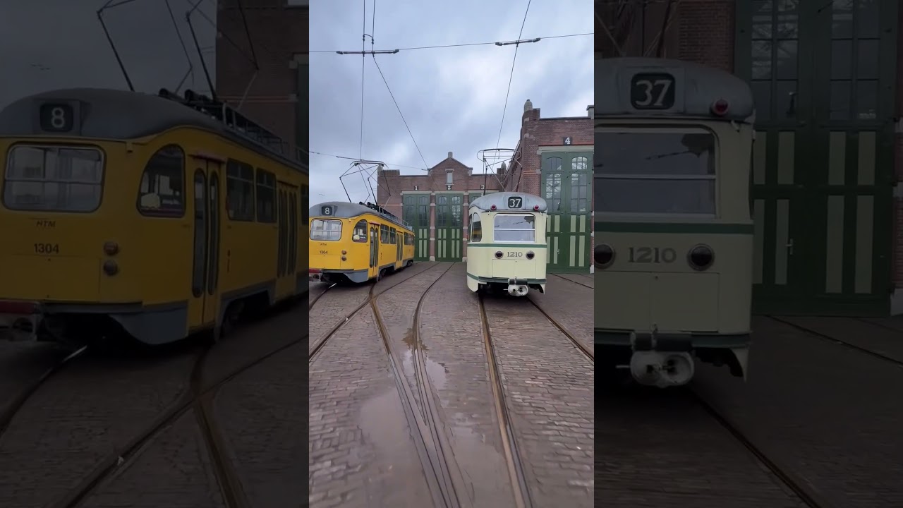 Old Dutch tram depot and historical Dutch trams | The Hague Public Transport Museum 🇳🇱🇳🇱