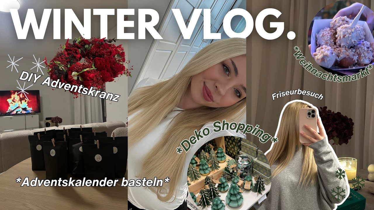 WINTER VLOG 🌨️🧸🎄Weihnachtsmarkt, Adventskalender, Weihnachtsdeko shoppen