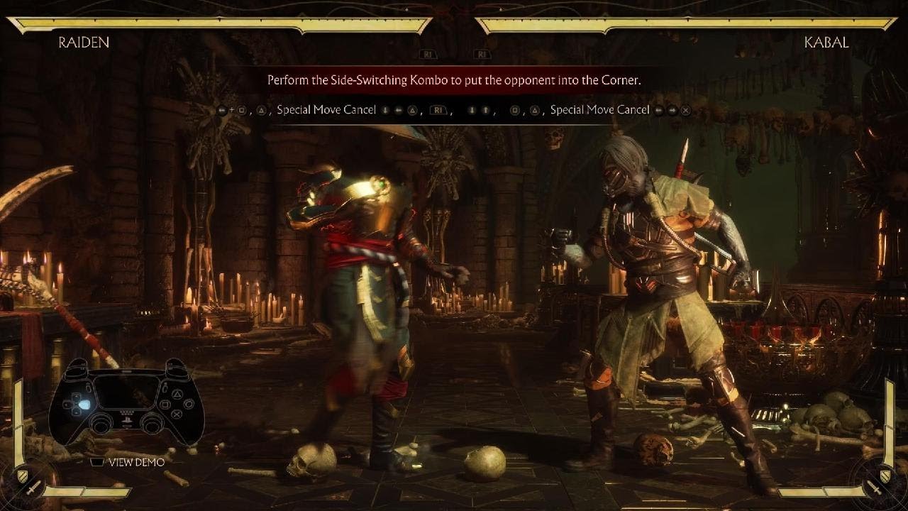 Mortal Kombat 11 combo tutorial raiden kabal