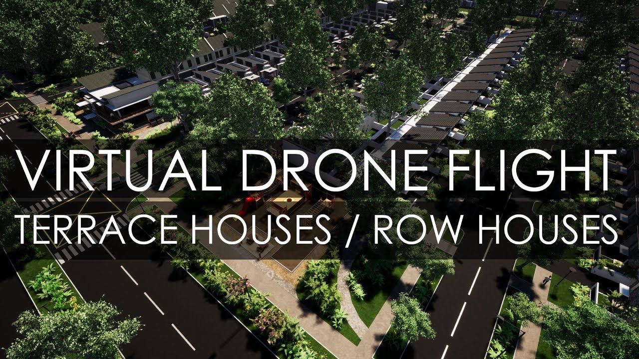Terrace Houses (a virtual drone flight in Twinmotion 2019) (re-upload)