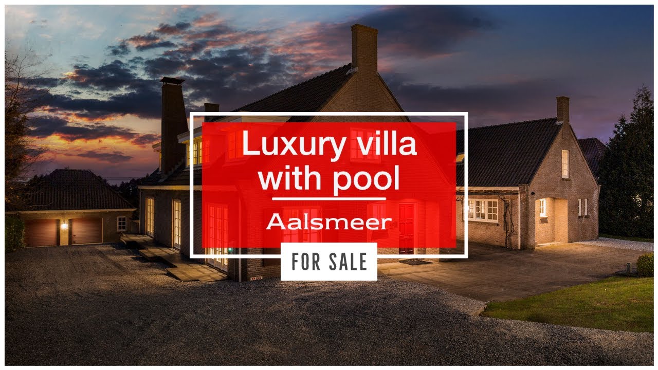 Oosteinderweg, Aalsmeer. Exclusive villa with in door pool near Amstelveen, Schiphol and Amsterdam.