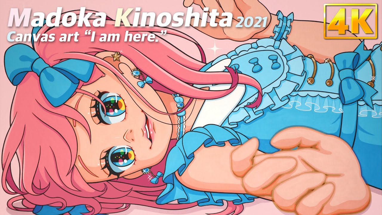 Акриловая краска на холсте “I am here.”
