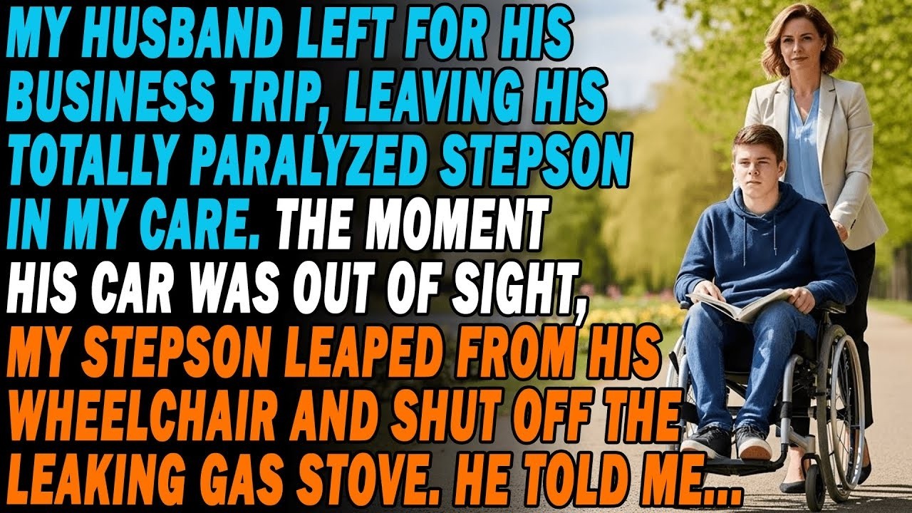 My Husband Left, His 'Paralyzed' Son👨‍🦽 Immediately Jumped Up To Stop A Gas Leak ⚠️And Told Me...🤫