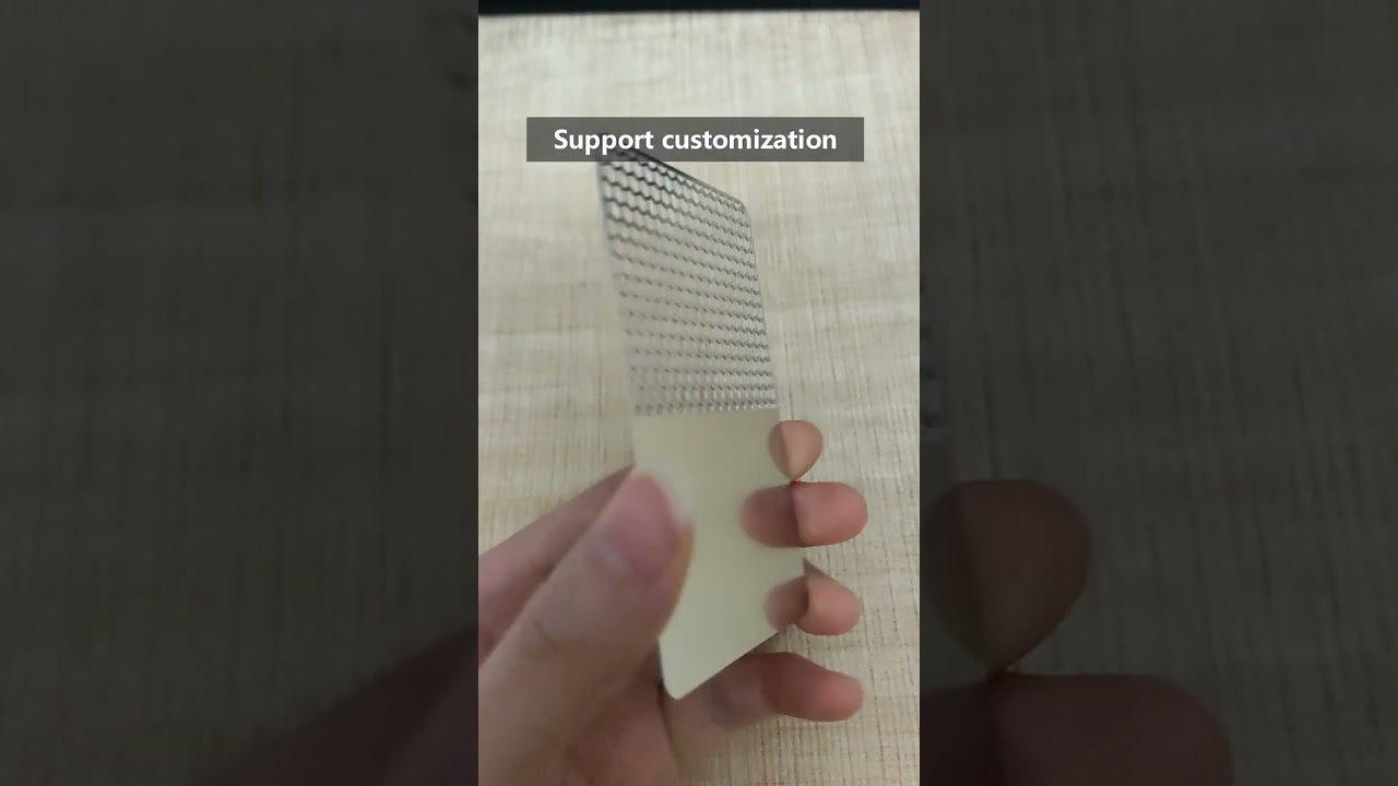 Stainless steel metal grinder card
