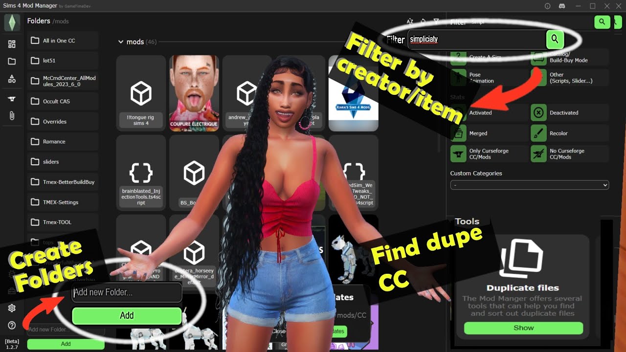 Используйте Sims 4 Mod Manager для поиска дубликатов CC и многого другого!