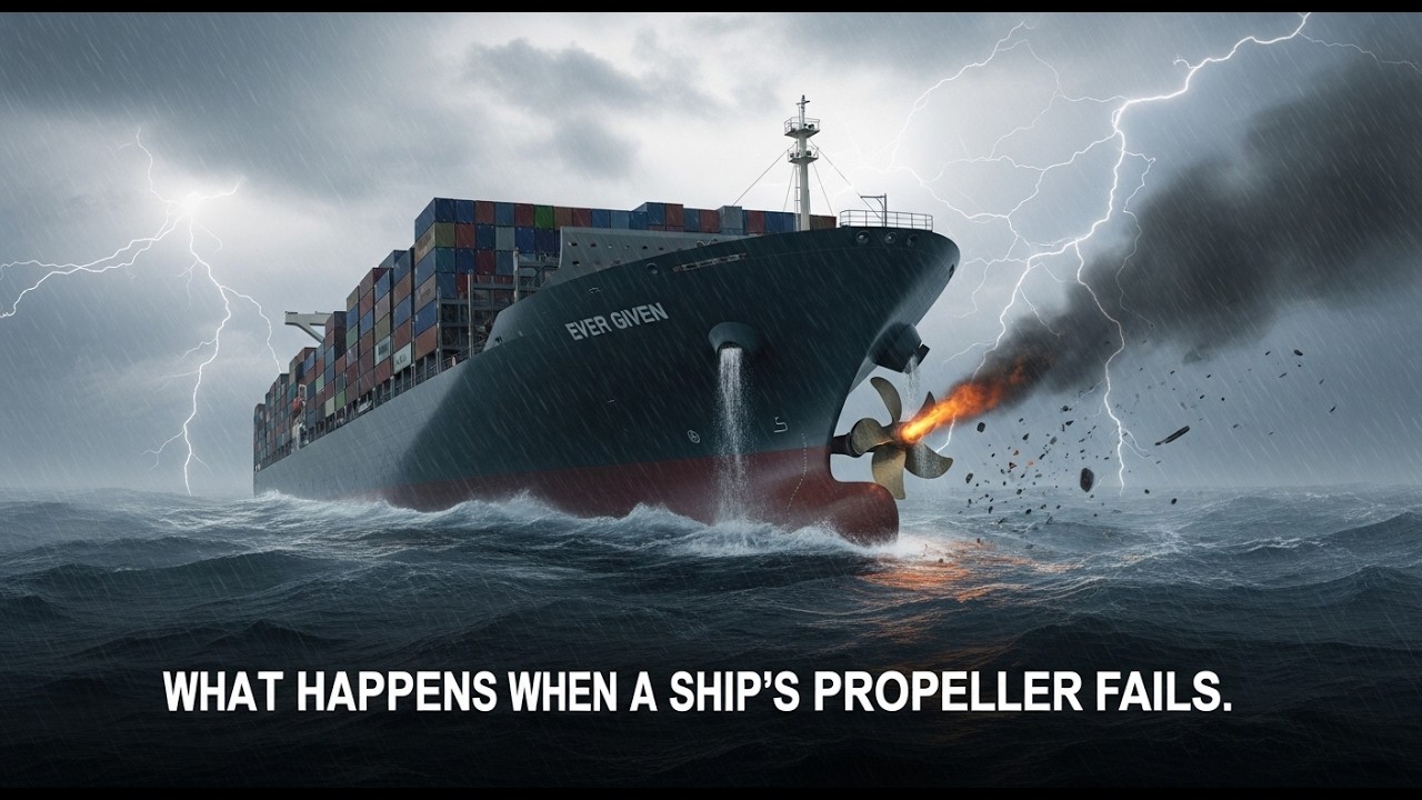 WHAT HAPPENS WHEN A SHIP'S PROPELLER FAILS