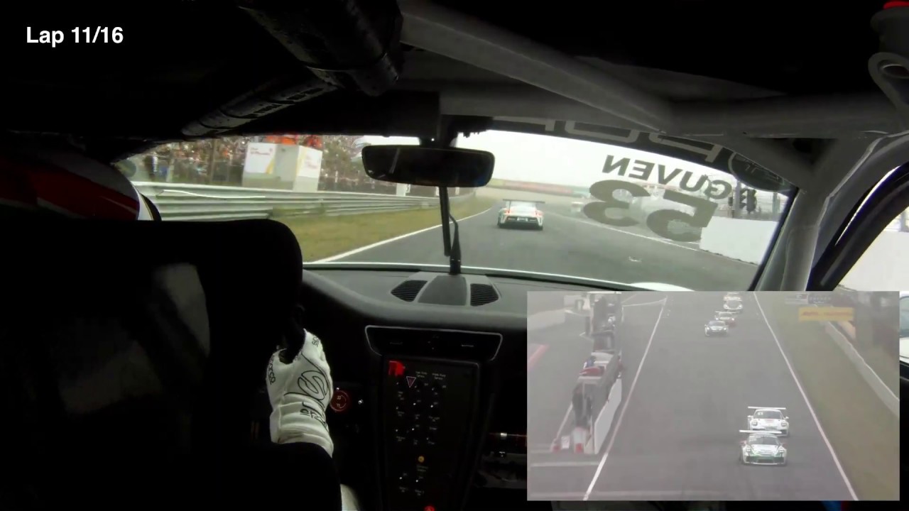 Onboard Ayhancan G&uuml;ven vs. Julien Andlauer Battle for race win Porsche Carrera Cup France Zandvoort