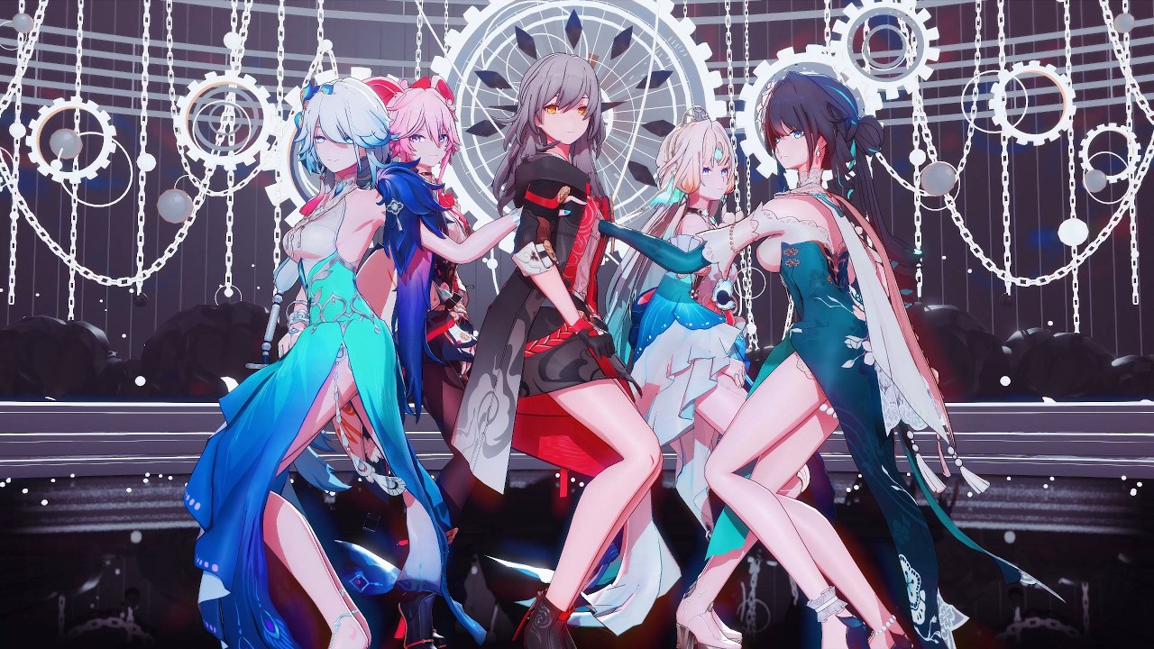 Honkai：Star Rail｜Up & Down｜Stelle × Evanescia × Pearl × Yaoguang × Ruan Mei #StarRail #MMD