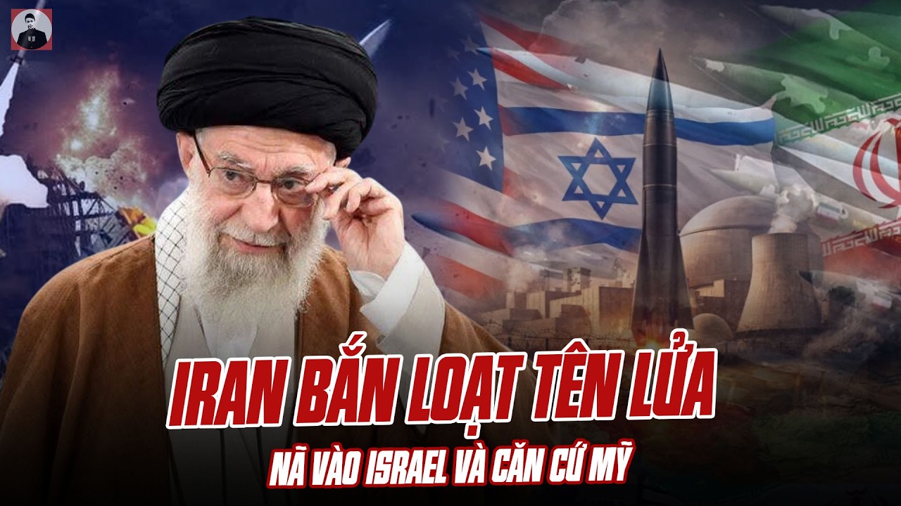 IRAN BẮN LOẠT TÊN LỬA TO NHƯ CỘT ĐÌNH NÃ VÀO ISRAEL VÀ CĂN CỨ MỸ:TẤT CẢ CÙNG XUỐNG ĐỊA NGỤC VỚI NHAU