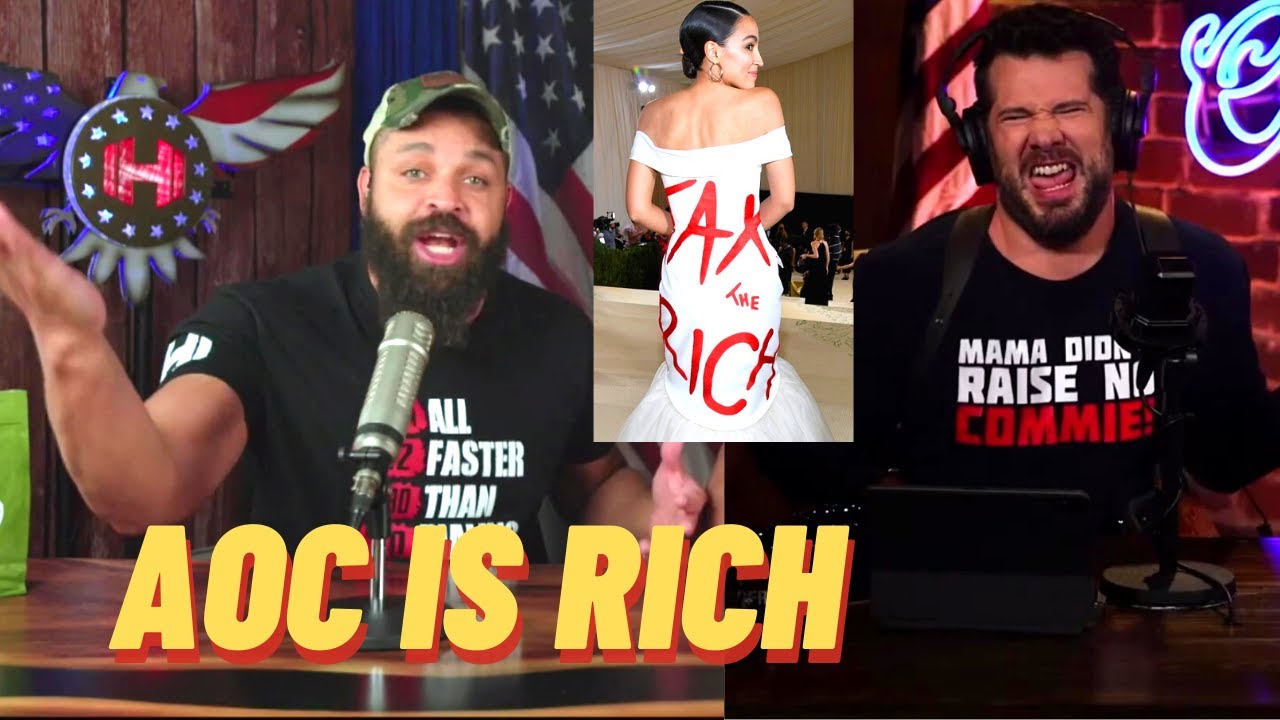 AOC will NEVER wear the `Met Gala Dress` again |  Hodgetwins & Steven Crowder DESTROYED her
