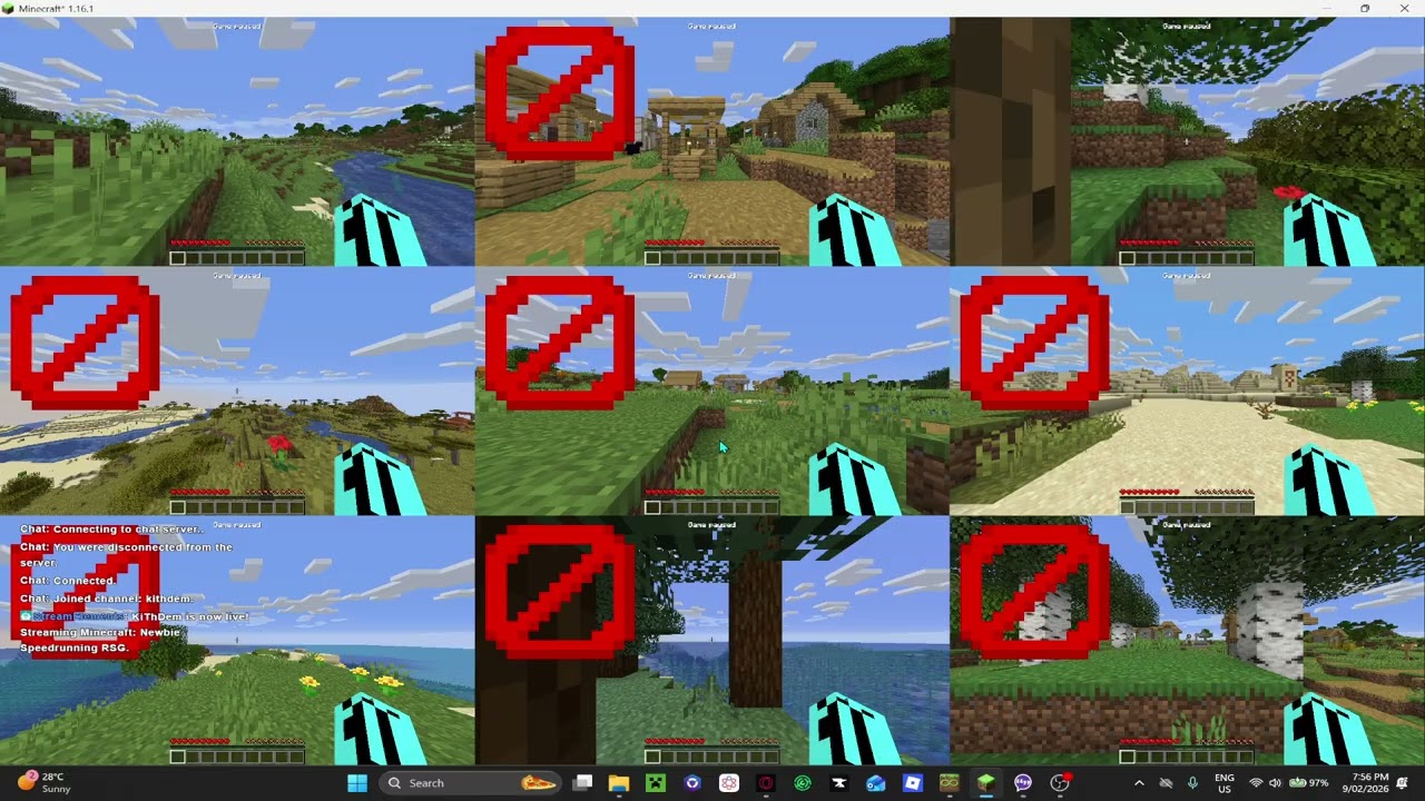 Newbie Speedrunning RSG Minecraft.....I'm Bad lol.