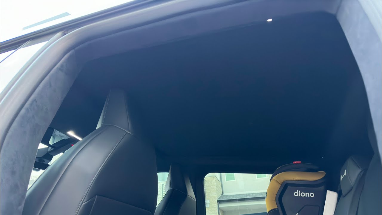 Tesla Cybertruck Sunshade with Electrostatic Adsorption and 100% UV and IR Reflection | Reusable!