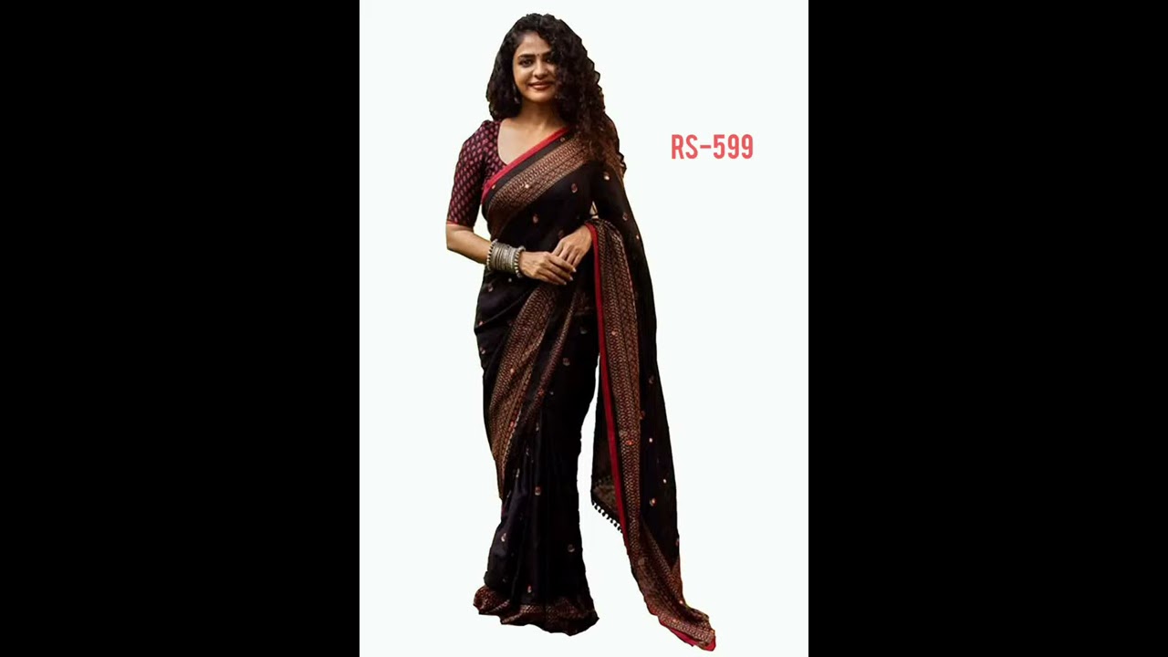 ❣️ Amazon latest degine black saree collection ❣️ amazing saree with price❣️