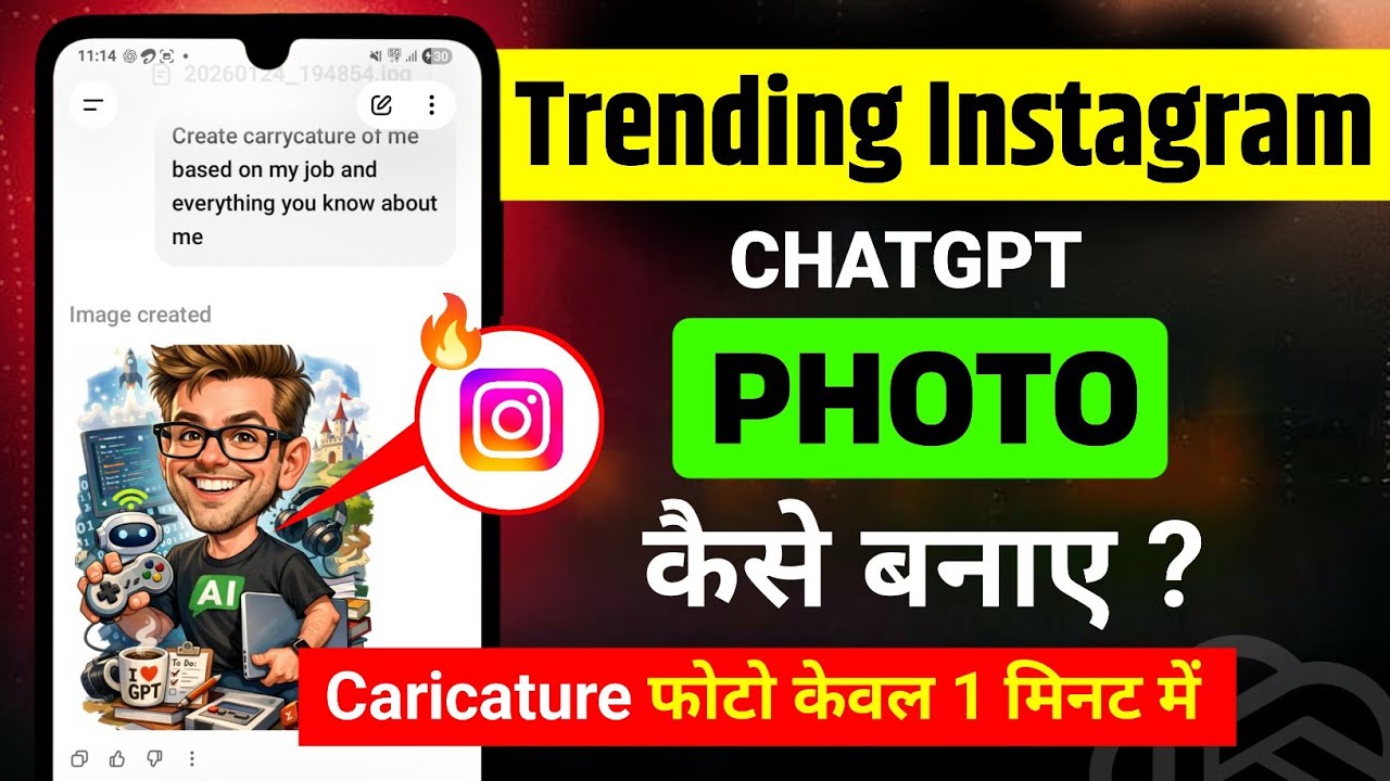 Trending Instagram caricature photo editing | trending Instagram viral chatGPT photo editing 2026