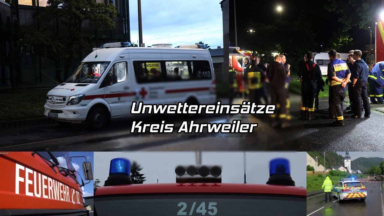[Katastrophenalarm] Unwetter im Kreis Ahrweiler ||| Einsatzfahrten Bad Ems |||